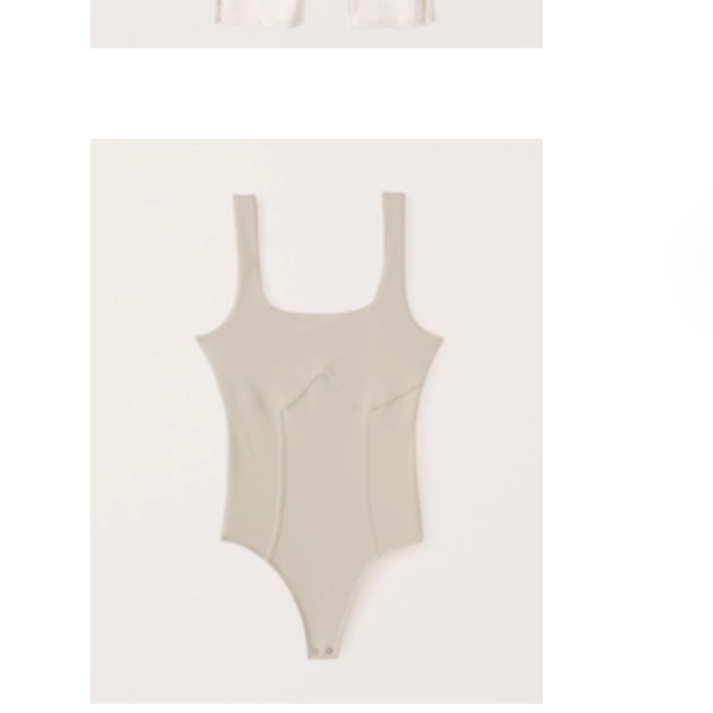 Abercrombie & Fitch Double-Layered Seamless Fabric Corset Bodysuit